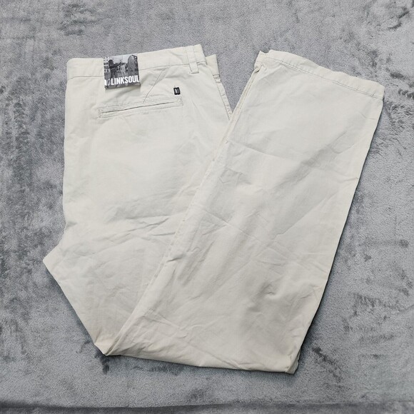 NWT Linksoul Golf Pants Men Khaki Performance Stretch Chino Lightweight Size 40 - Picture 3 of 12